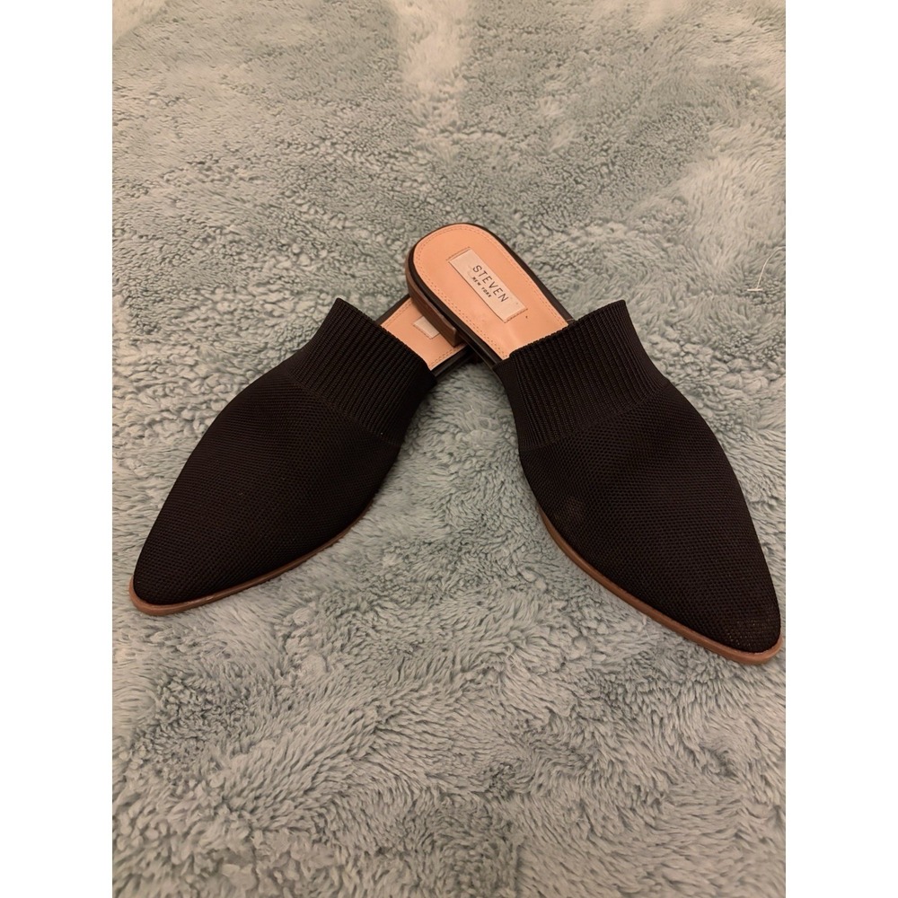 STEVEN Shoes of Steve Madden Knit Black Mule Slip-On Women's Size 10